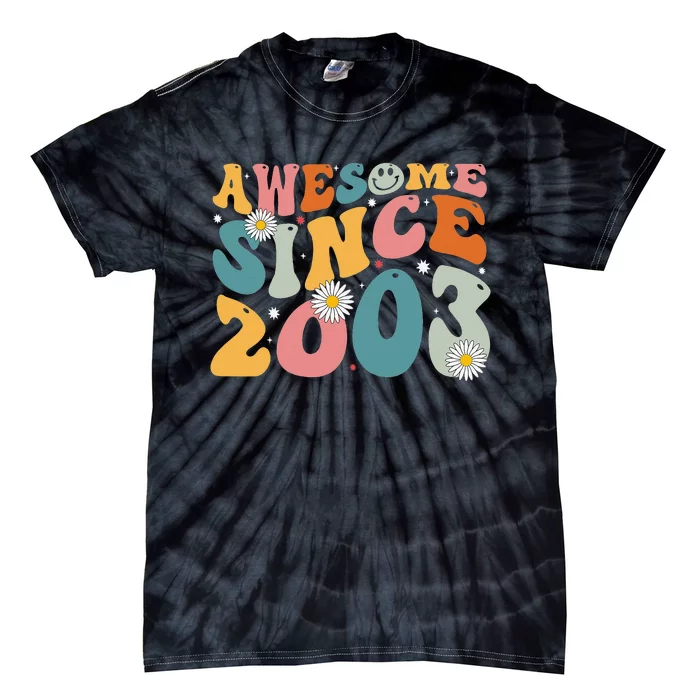 Awesome Since 2003 20th Birthday Retro Gifts Born In 2003 Tie-Dye T-Shirt