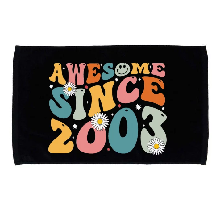 Awesome Since 2003 20th Birthday Retro Gifts Born In 2003 Microfiber Hand Towel