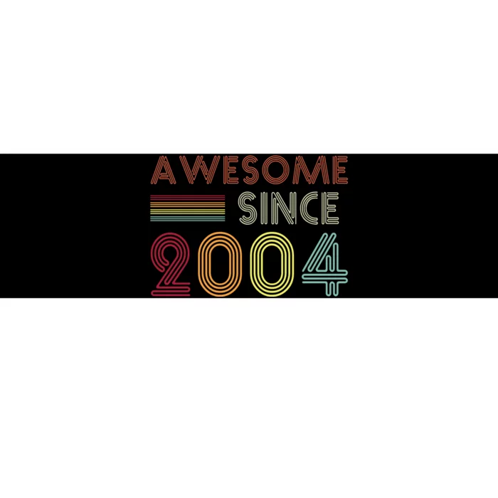 Awesome Since 2004 18th Birthday Retro Bumper Sticker