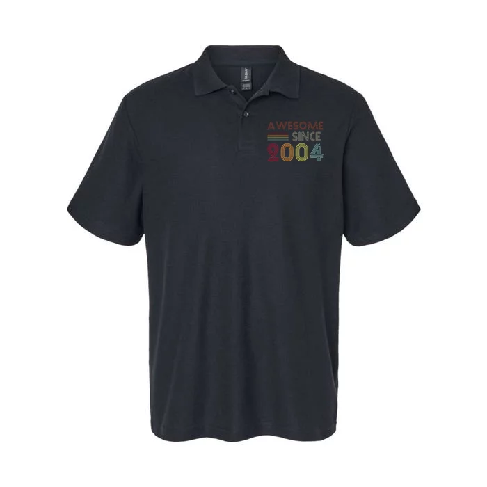 Awesome Since 2004 18th Birthday Retro Softstyle Adult Sport Polo