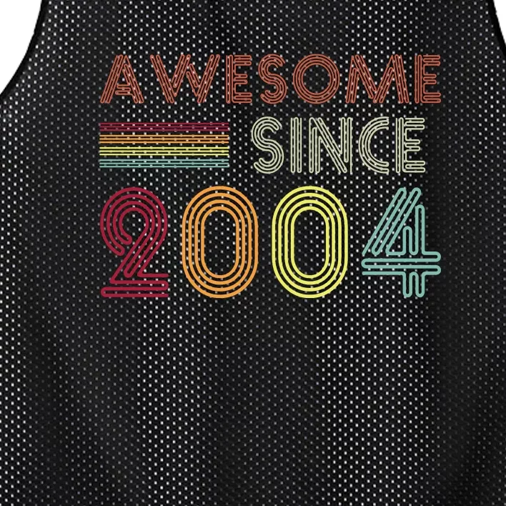 Awesome Since 2004 18th Birthday Retro Mesh Reversible Basketball Jersey Tank