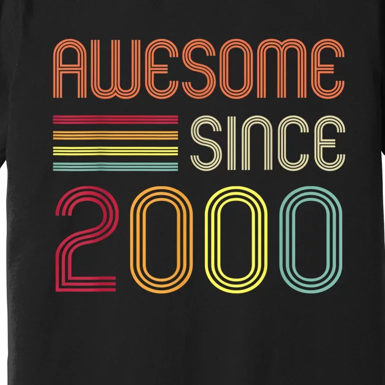 Awesome Since 2000 23rd Birthday Retro Premium T-Shirt