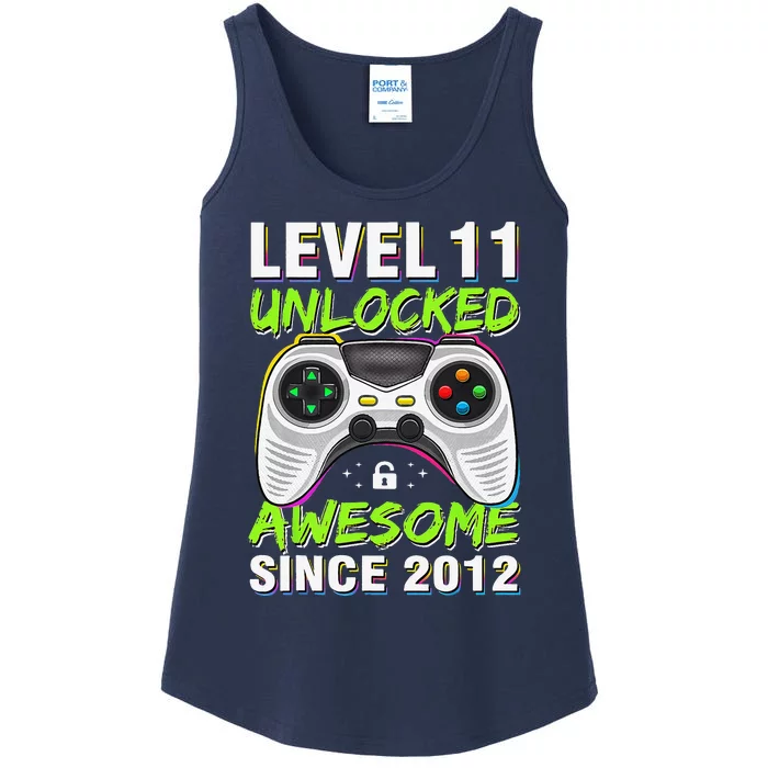 Awesome Since 2012 11th Level 11 Unlocked Birthday Vintage Ladies Essential Tank