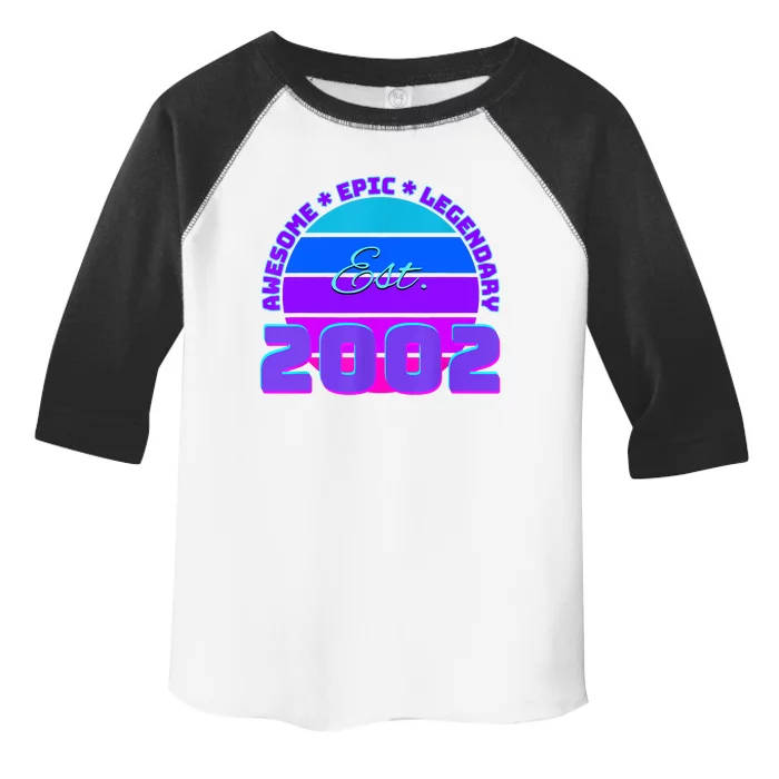 Awesome Since 2002, Born In 2002 Toddler Fine Jersey T-Shirt