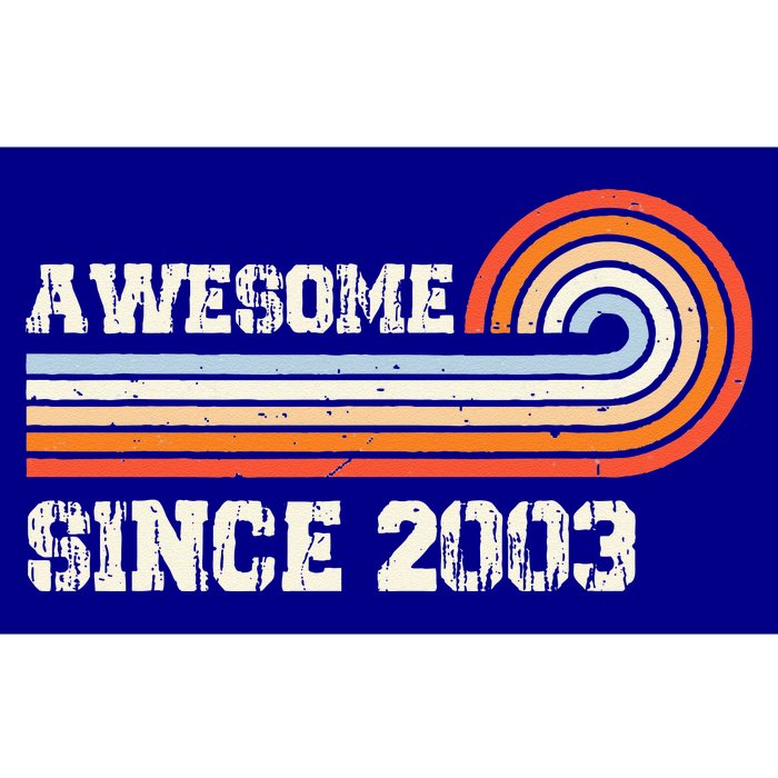 Awesome Since 2003 20th Birthday 20 Years Old Vintage Bumper Sticker