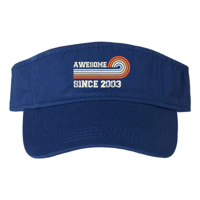 Awesome Since 2003 20th Birthday 20 Years Old Vintage Valucap Bio-Washed Visor