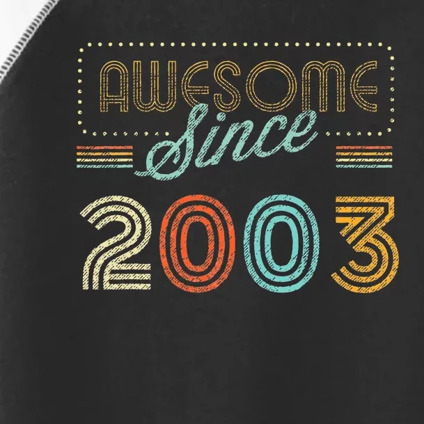 Awesome Since 2003 Year Of Birth Birthday Toddler Fine Jersey T-Shirt