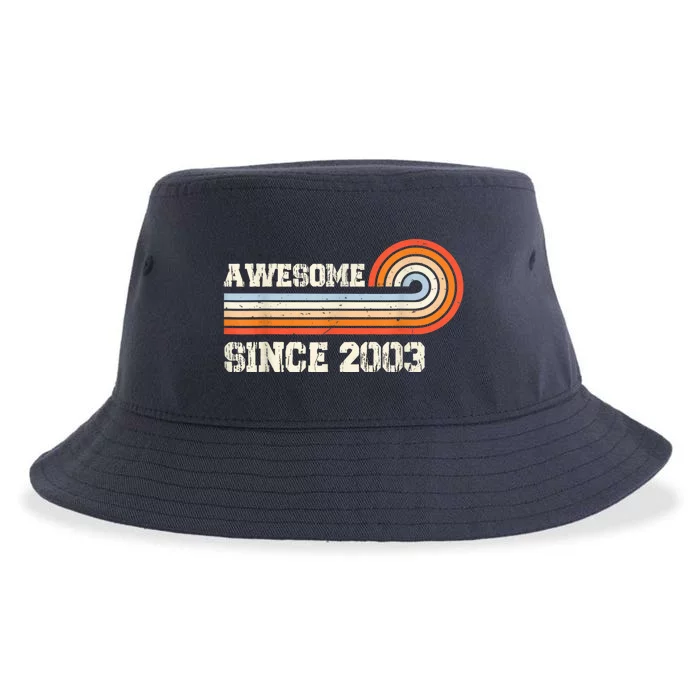 Awesome Since 2003 20th Birthday 20 Years Old Vintage Sustainable Bucket Hat