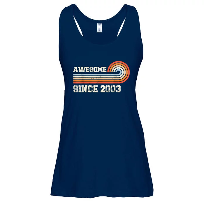 Awesome Since 2003 20th Birthday 20 Years Old Vintage Ladies Essential Flowy Tank