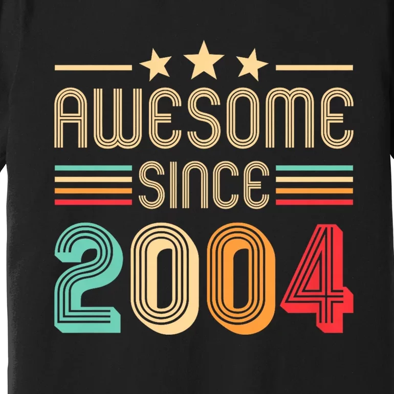 Awesome Since 2004 Birthday Retro Premium T-Shirt