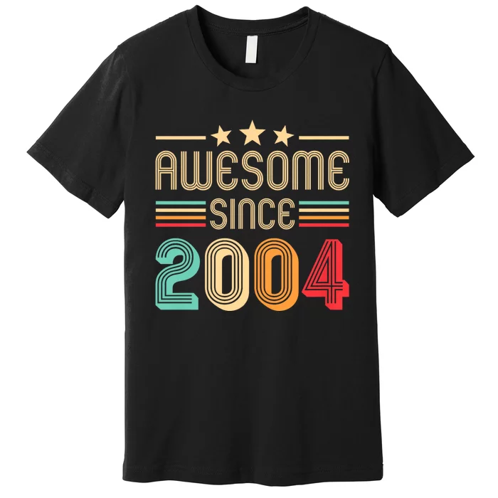 Awesome Since 2004 Birthday Retro Premium T-Shirt