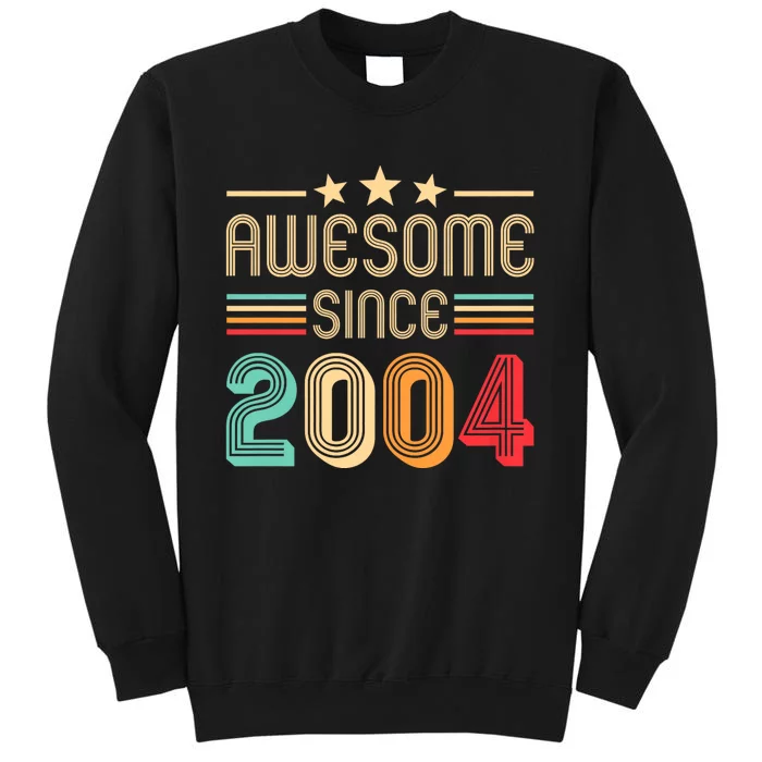 Awesome Since 2004 Birthday Retro Tall Sweatshirt