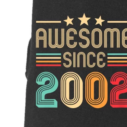 Awesome Since 2002 Birthday Retro Doggie 3-End Fleece Hoodie