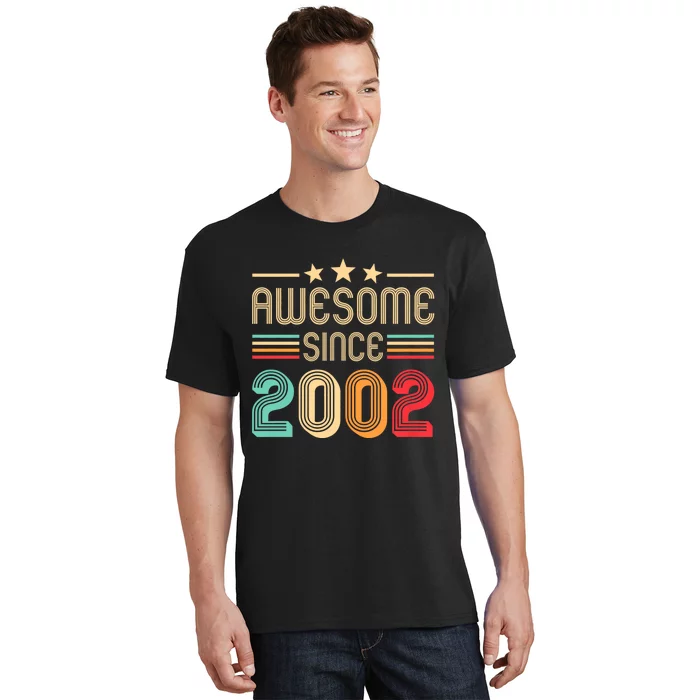 Awesome Since 2002 Birthday Retro T-Shirt