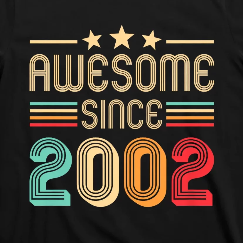 Awesome Since 2002 Birthday Retro T-Shirt