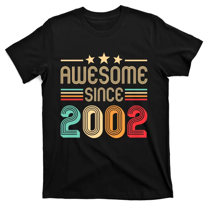 Awesome Since 2002 Birthday Retro T-Shirt