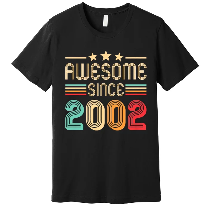 Awesome Since 2002 Birthday Retro Premium T-Shirt