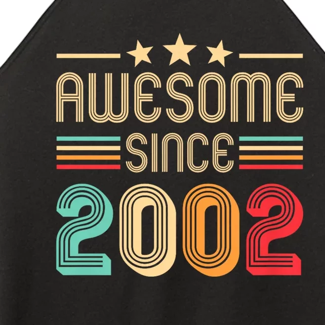 Awesome Since 2002 Birthday Retro Women’s Perfect Tri Rocker Tank