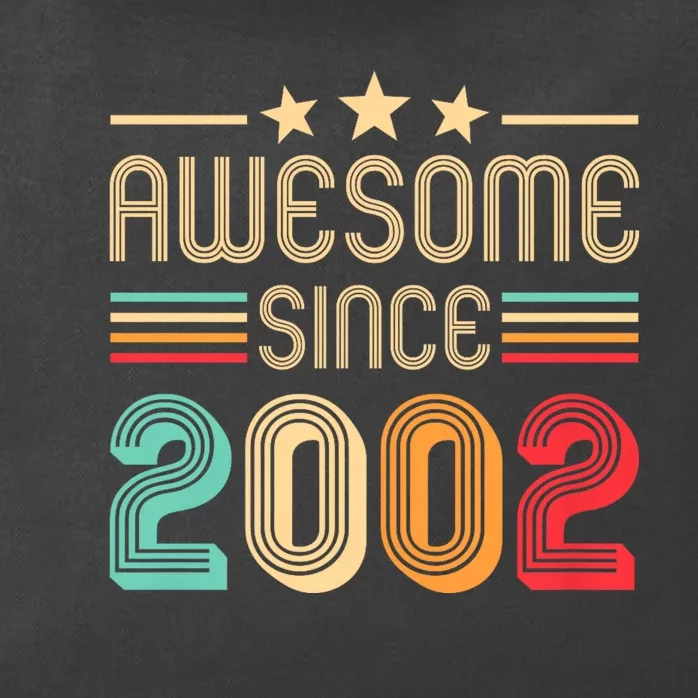 Awesome Since 2002 Birthday Retro Zip Tote Bag