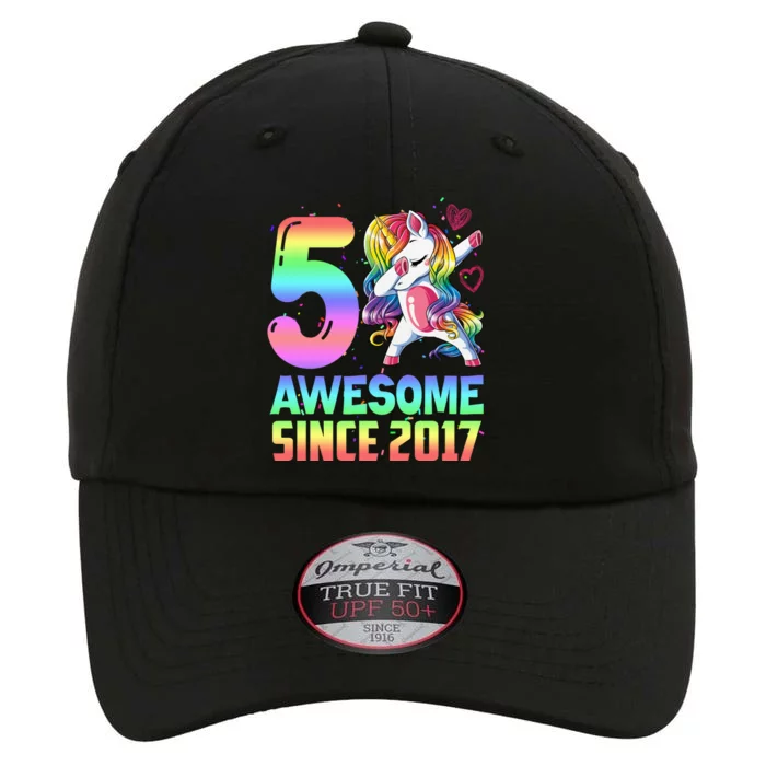 Awesome Since 2017 Unicorn 5th Birthday 5 Years Old The Original Performance Cap