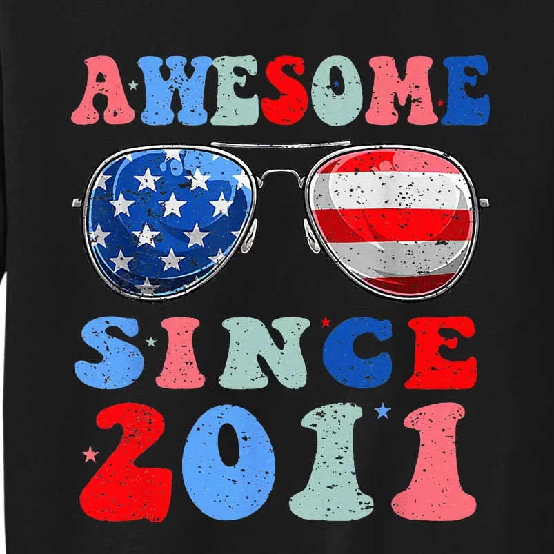 Awesome Since 2011 12 Years Birthday 4th of July Sweatshirt