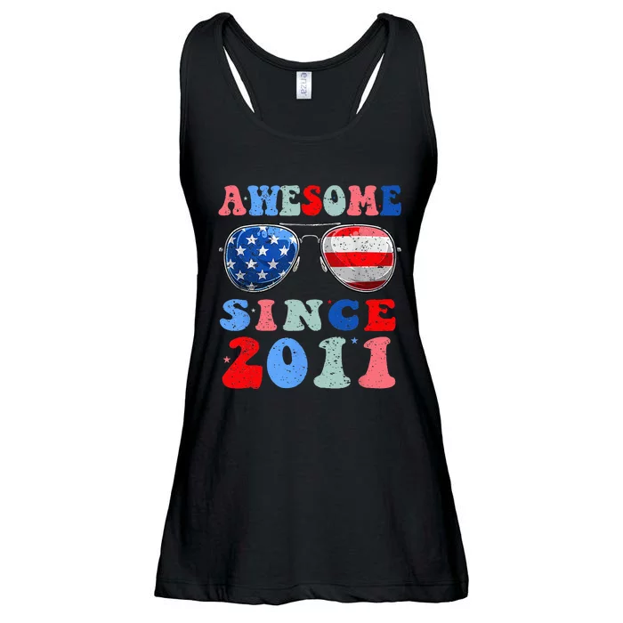 Awesome Since 2011 12 Years Birthday 4th of July Ladies Essential Flowy Tank