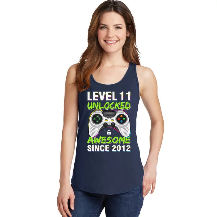 Awesome Since 2012 11th Level 11 Unlocked Birthday Vintage Ladies Essential Tank