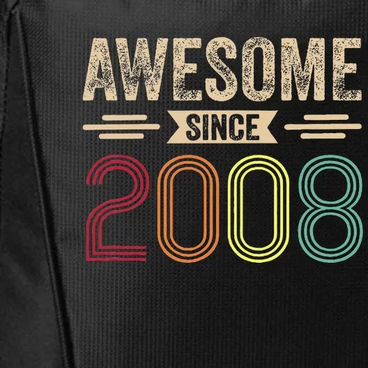 Awesome Since 2008 15th Birthday Retro City Backpack