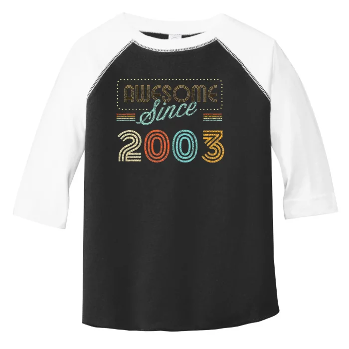 Awesome Since 2003 Year Of Birth Birthday Toddler Fine Jersey T-Shirt