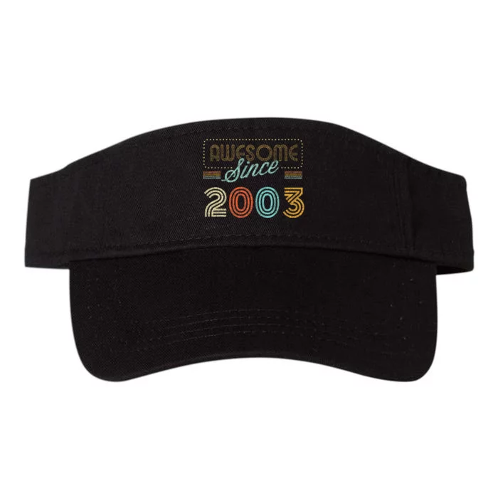 Awesome Since 2003 Year Of Birth Birthday Valucap Bio-Washed Visor