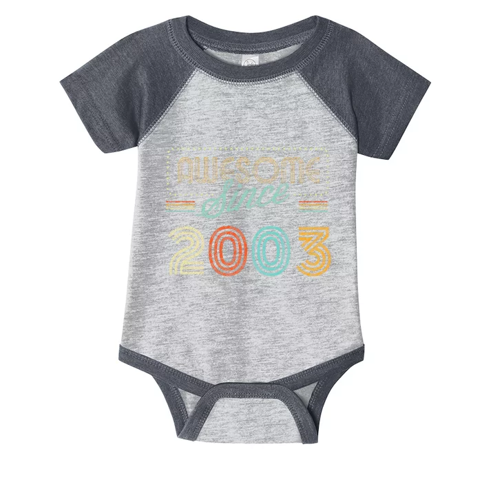 Awesome Since 2003 Year Of Birth Birthday Infant Baby Jersey Bodysuit