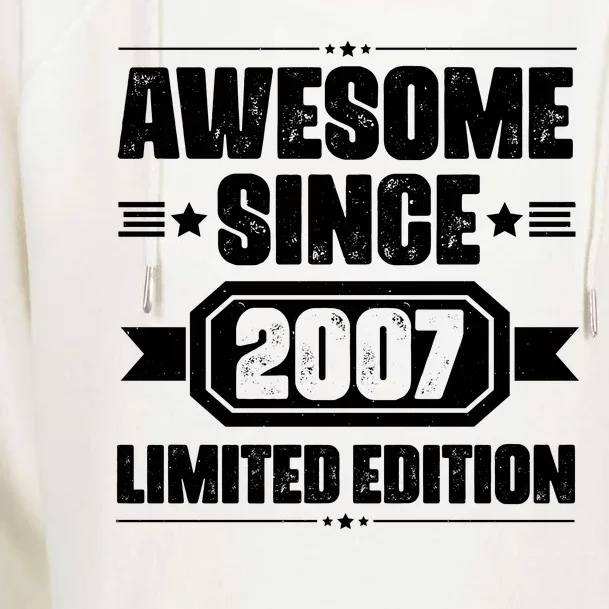 Awesome Since 2007 Limited Edition Womens Funnel Neck Pullover Hood