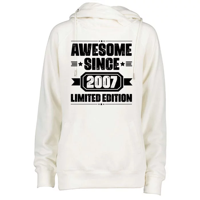 Awesome Since 2007 Limited Edition Womens Funnel Neck Pullover Hood