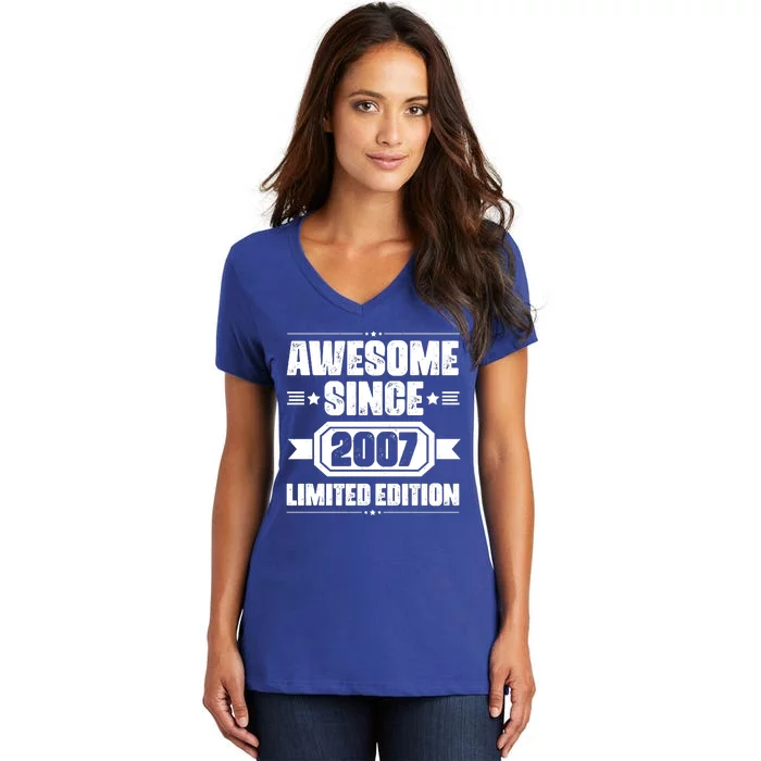 Awesome Since 2007 Limited Edition Women's V-Neck T-Shirt