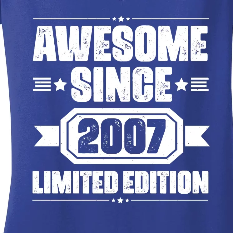 Awesome Since 2007 Limited Edition Women's V-Neck T-Shirt