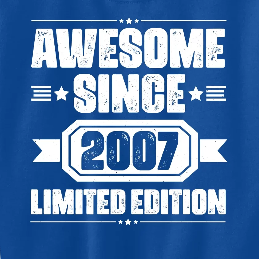 Awesome Since 2007 Limited Edition Kids Sweatshirt