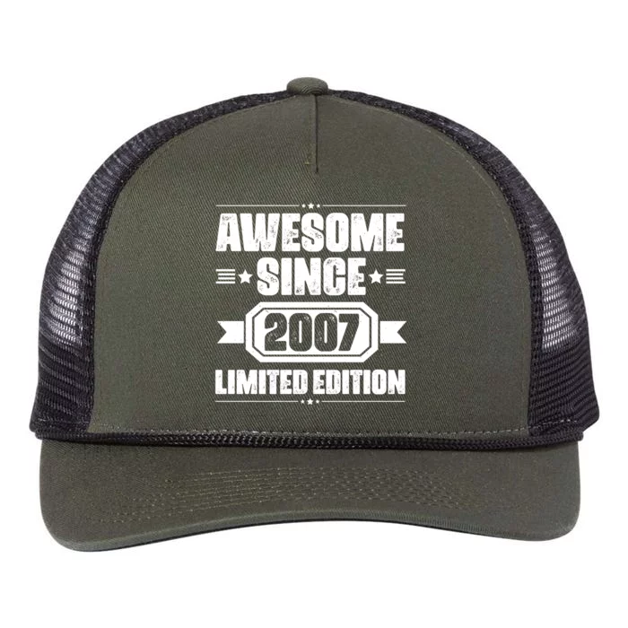 Awesome Since 2007 Limited Edition Retro Rope Trucker Hat Cap