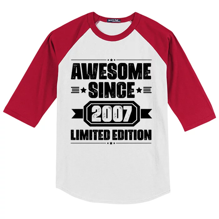 Awesome Since 2007 Limited Edition Kids Colorblock Raglan Jersey