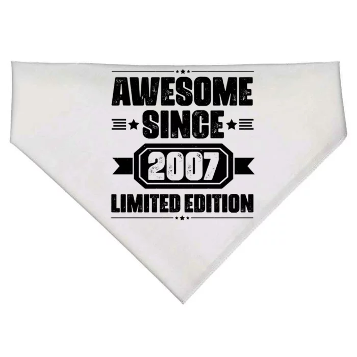 Awesome Since 2007 Limited Edition USA-Made Doggie Bandana