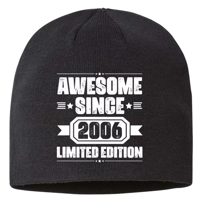 Awesome Since 2006 Limited Edition Birthday 8 1/2in Sustainable Knit Beanie