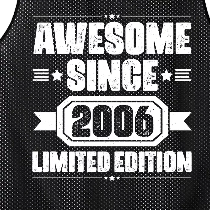 Awesome Since 2006 Limited Edition Birthday Mesh Reversible Basketball Jersey Tank