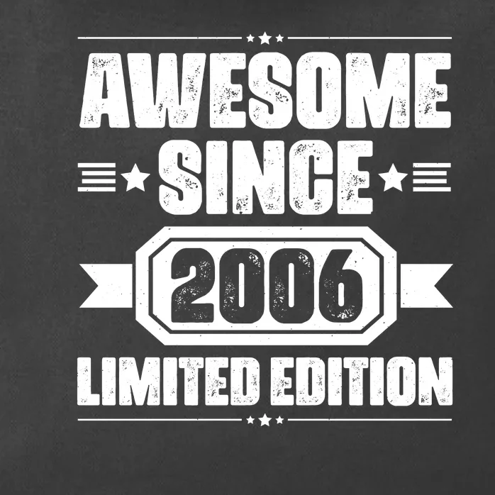 Awesome Since 2006 Limited Edition Birthday Zip Tote Bag