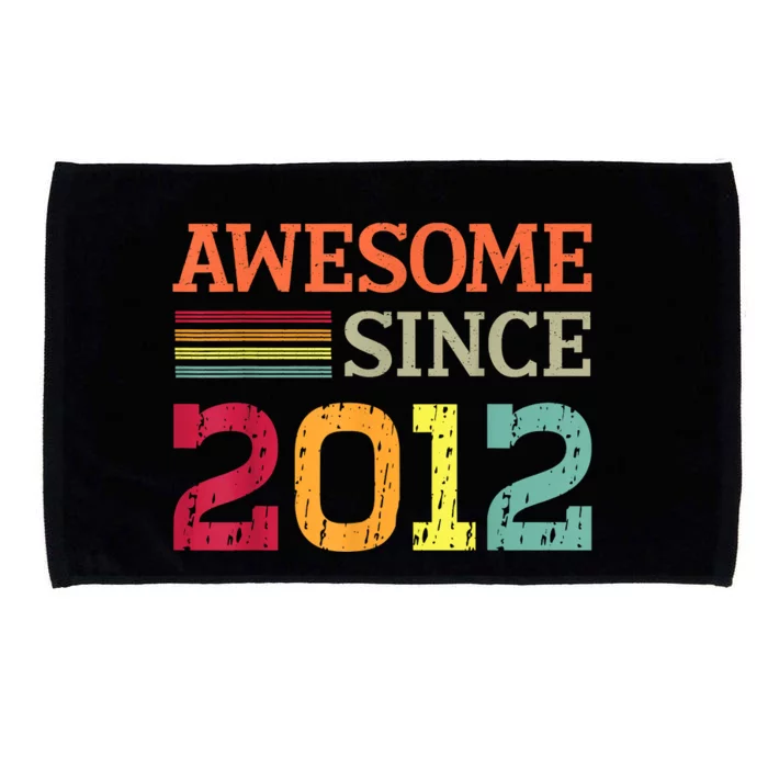 Awesome Since 2012 11th Birthday Retro Vintage Microfiber Hand Towel