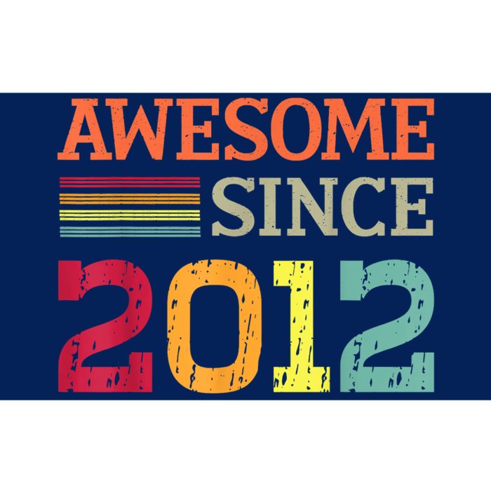 Awesome Since 2012 11th Birthday Retro Vintage Bumper Sticker