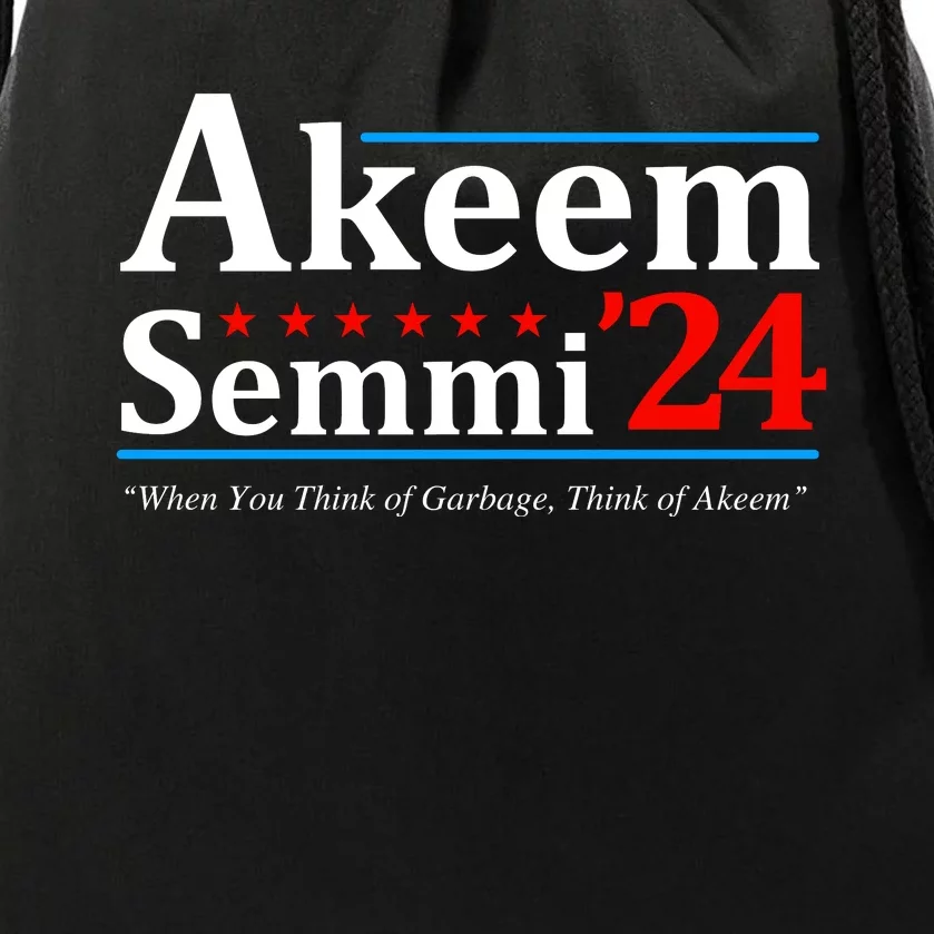 Akeem Semmi 2024 When You Think Of Garbage Drawstring Bag