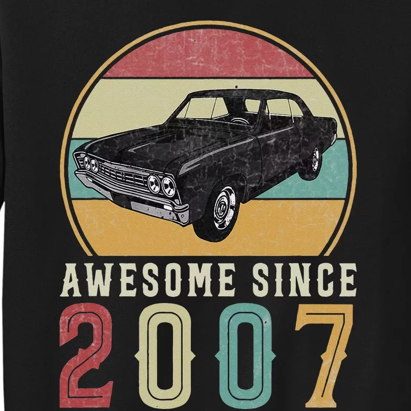 Awesome Since 2007 16 Years Old 16th Birthday For Car Lover Sweatshirt