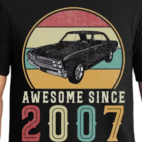 Awesome Since 2007 16 Years Old 16th Birthday For Car Lover Pajama Set