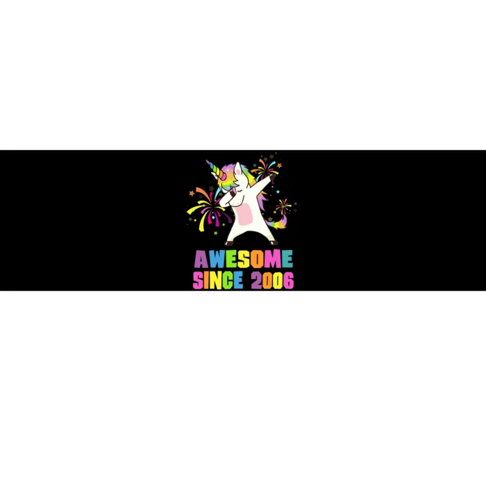 Awesome Since 2006 Unicorn 17 Years Old 17th Birthday Bumper Sticker