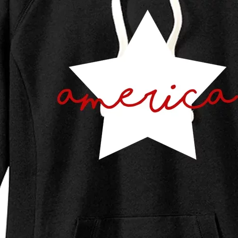 America Star 4th Of July Celebration Women's Fleece Hoodie