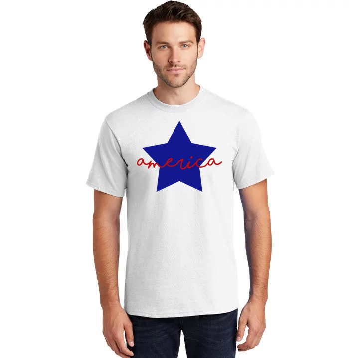 America Star 4th Of July Celebration Tall T-Shirt